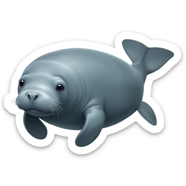 African Manatee sticker