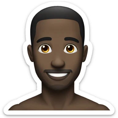 Black man says i love hicham sticker