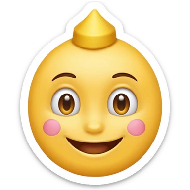 Emoji ios 18 de cara de cumpleaños sticker