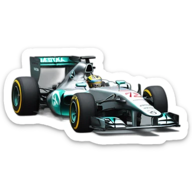 formula one, mercedes sticker
