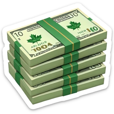 100 dolares canadienses sticker