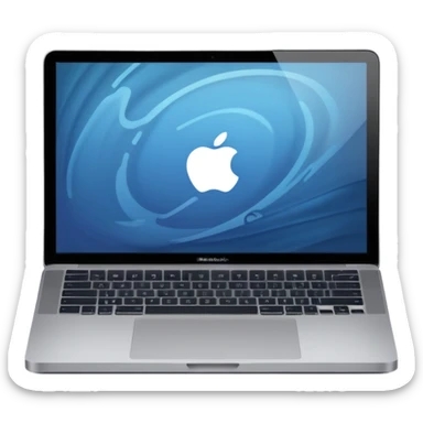 MacBook Pro closed minimal background sticker