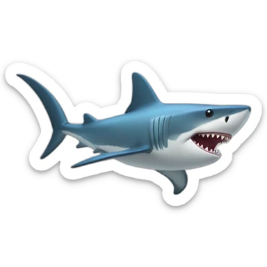 requin très féroce sticker