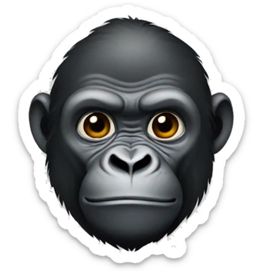 Familiar gorilla sticker
