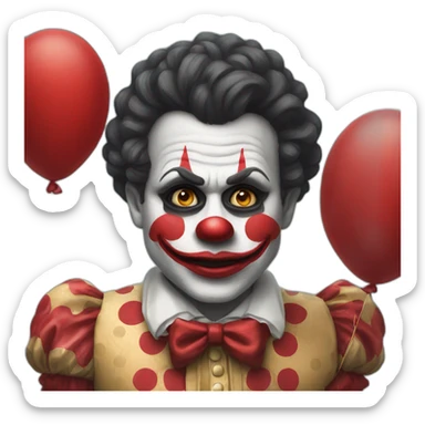 Payaso it con traje  sticker