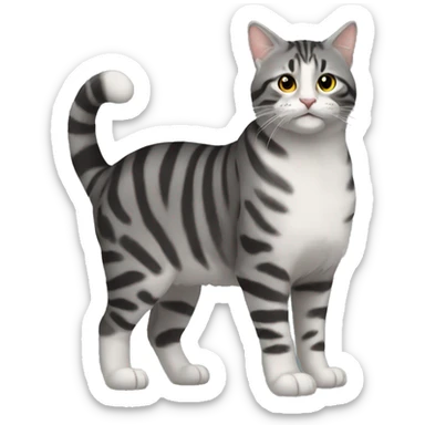 Серый кот sticker