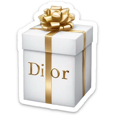 Dior-logo-Gift-box sticker