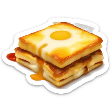 Francesinha, tipical Portuguese dish from Oporto. sticker