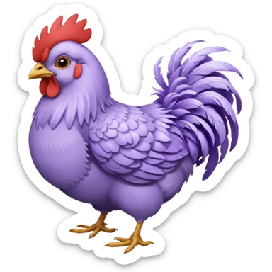 Lavender ameraucana sticker