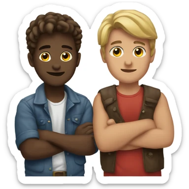 due ragazzi innamorati  sticker