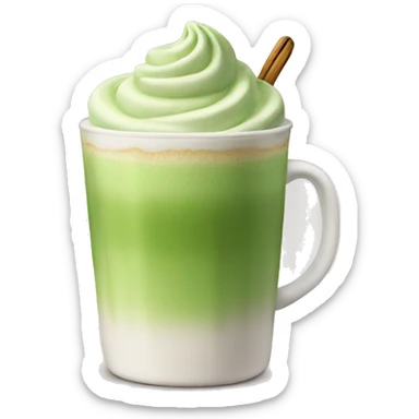 Matcha latte  sticker