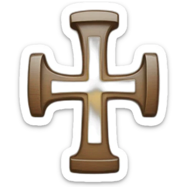 I want the number four with a cross inside a square sticker