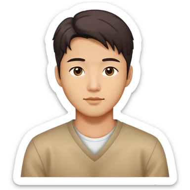 A handsome korean guy sticker