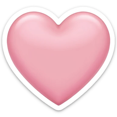 Light pink  color heart sticker
