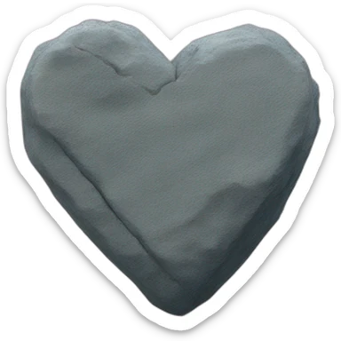 Heart rock sticker