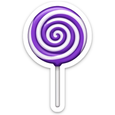 lolipop luminous purple and white sticker