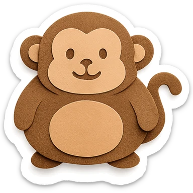 super fat monkey sticker