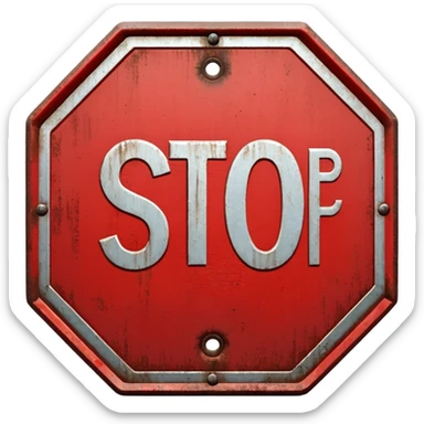 Stop😔🖐 sticker