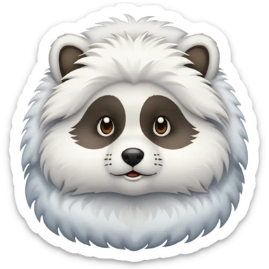 animal russe sous la neige sticker