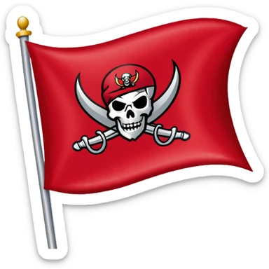 Tampa Bay Buccaneers flag sticker