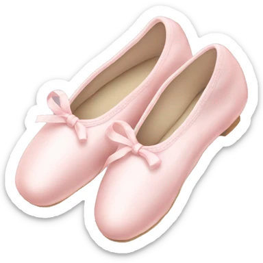 Pale pink ballet shoes sticker