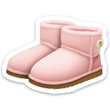 light pink ugg slippers  sticker