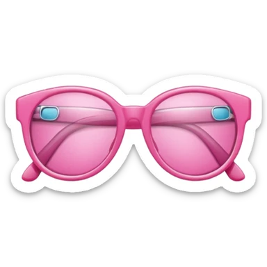  a barbie pink glasses sticker