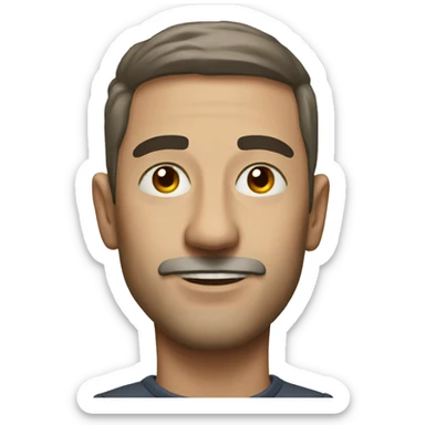 indoor portrait of a man sticker