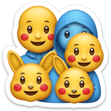 labubu emoji sticker