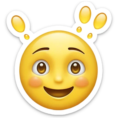 Dabbing smile face eyes open  sticker