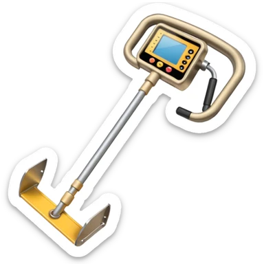 Realistic metal detector like a minelab sticker