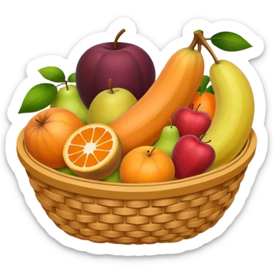 generate an image for fruits basket sticker