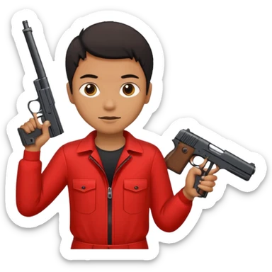 Tokyo in the la casa de papel TV show sticker