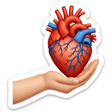 I want hand heart inside it d to be there sticker