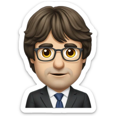 Carles Puigdemont King sticker