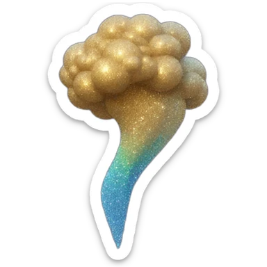 glitter tornado sticker
