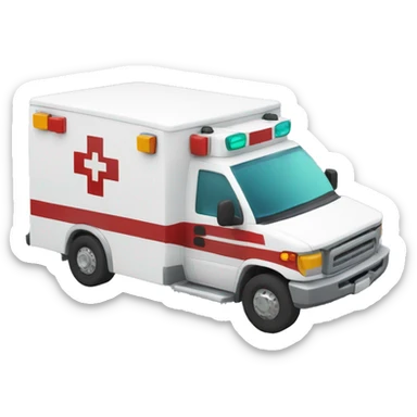 Ambulance with SKU Hierarchy Service written on the side sticker