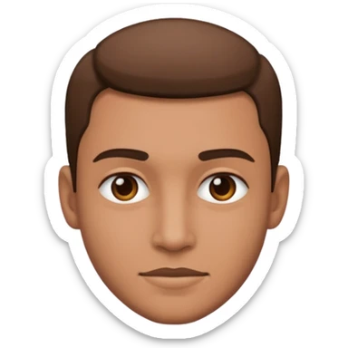 realistic portrait of a man sticker