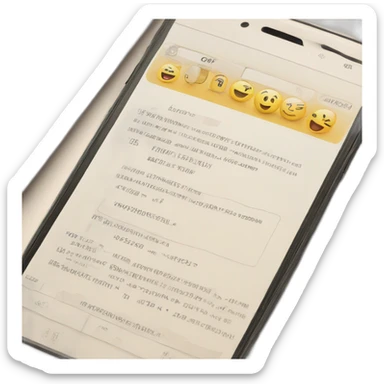 contract in smartphone sticker