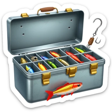 tackle box fishing sticker