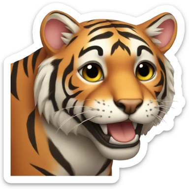 chatgpt with cute tiger sticker