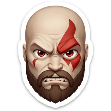 create a emoji for god of war kartos version sticker