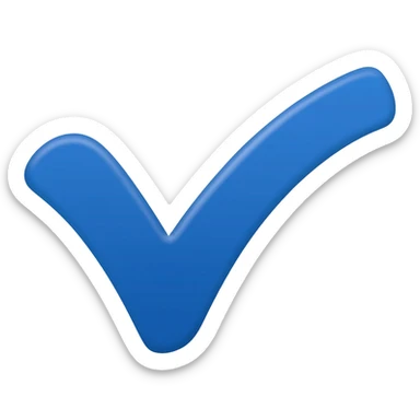 Verificado azul palomita sticker