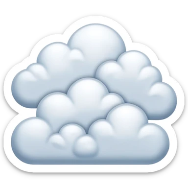 snowy clouds sticker