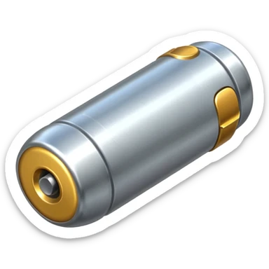 a single gun bullet sligly ratated to the right side sticker