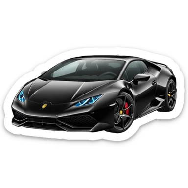 Lamborghini Huracanes, noir sticker