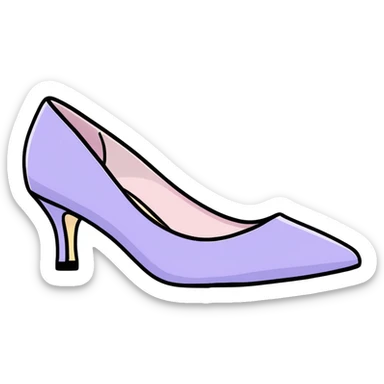 lilac pastel pumps sticker