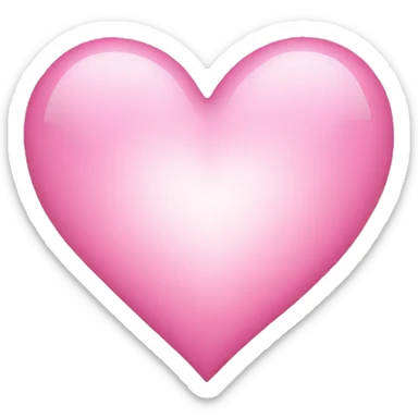 ligh pink heart sticker