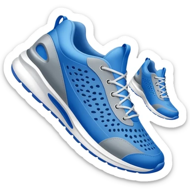 tiburon con zapatos azules sticker