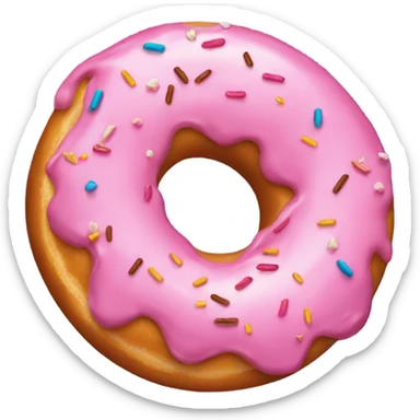 Doughnut with the name Madison on it sticker